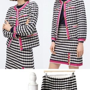 JCrew Navy/Cream jacket, size 8, NWT